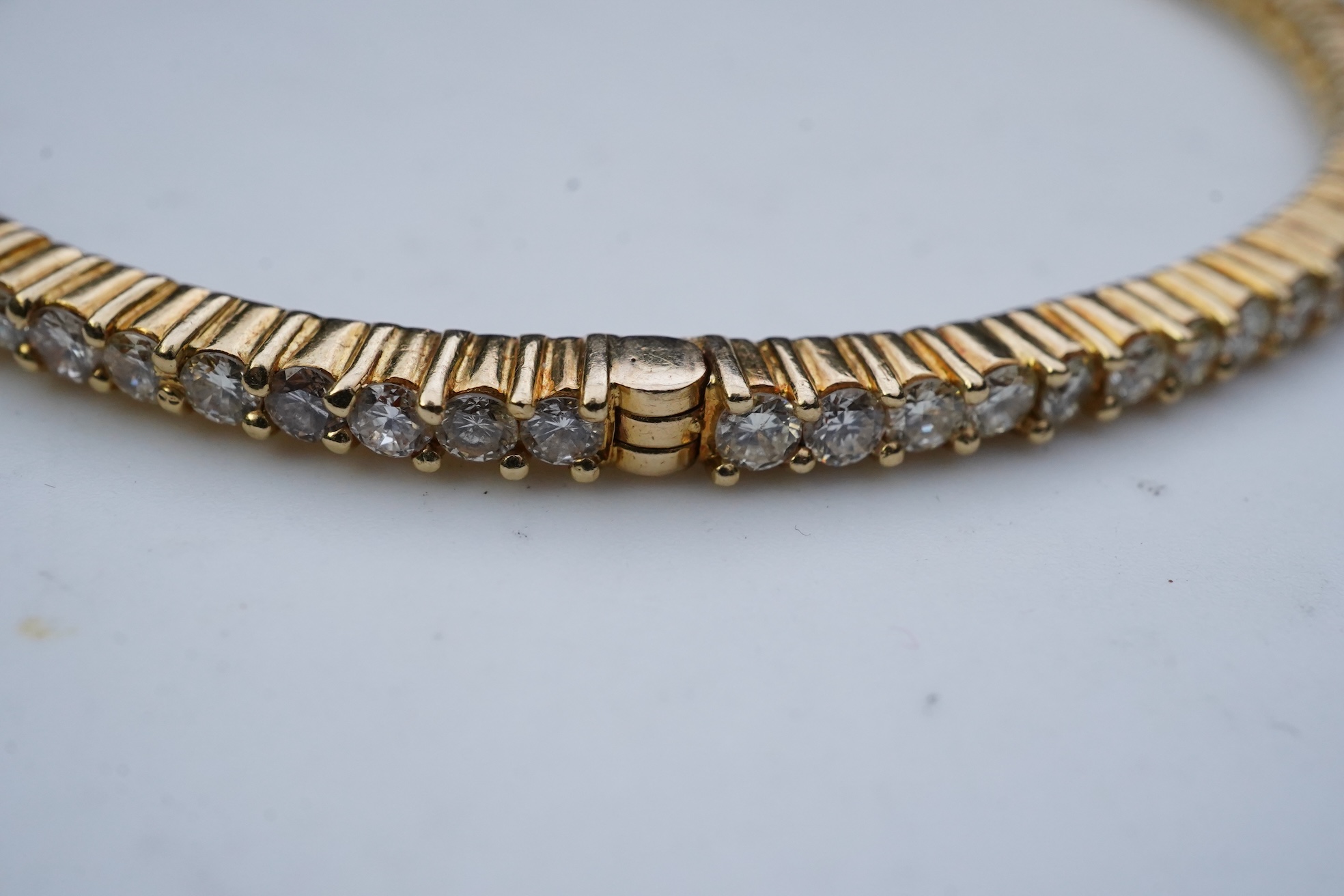 A diamond bangle